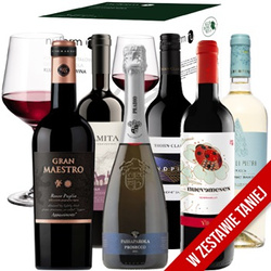 Zestaw karnawałowy z kieliszkami