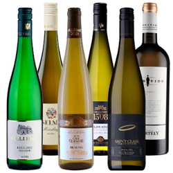 Zestaw sześciu rieslingów